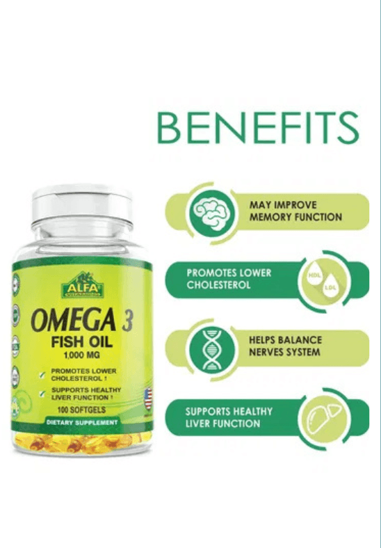 Omega 3 Fish Oil (1000mg)